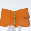 LOUIS VUITTON Epi Agenda PM Day Planner Cover Orange Mandarin R2005H Auth 69174-8