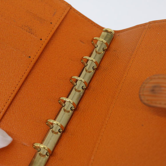 LOUIS VUITTON Epi Agenda PM Day Planner Cover Orange Mandarin R2005H Auth 69174