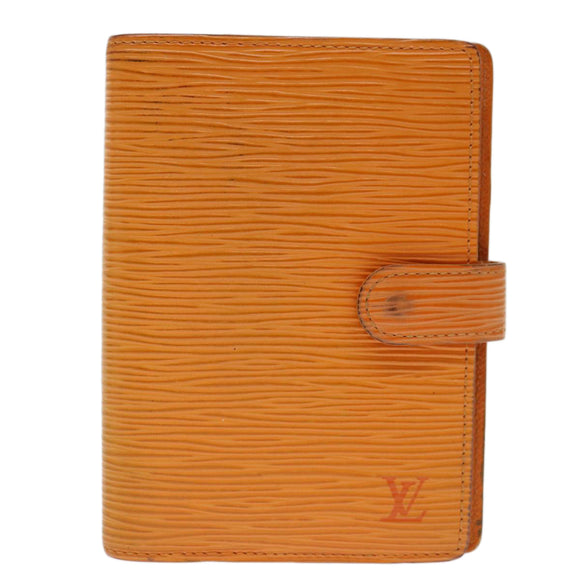 LOUIS VUITTON Epi Agenda PM Day Planner Cover Orange Mandarin R2005H Auth 69174