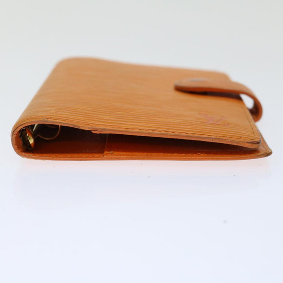 LOUIS VUITTON Epi Agenda PM Day Planner Cover Orange Mandarin R2005H Auth 69174