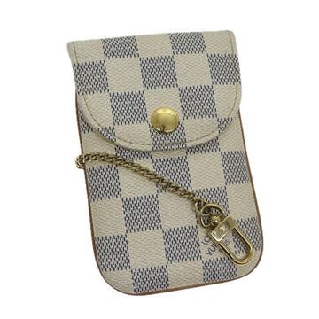 LOUIS VUITTON Damier Azur Etui Telephonne MM Cell Phone Case N60026 Auth 69185V