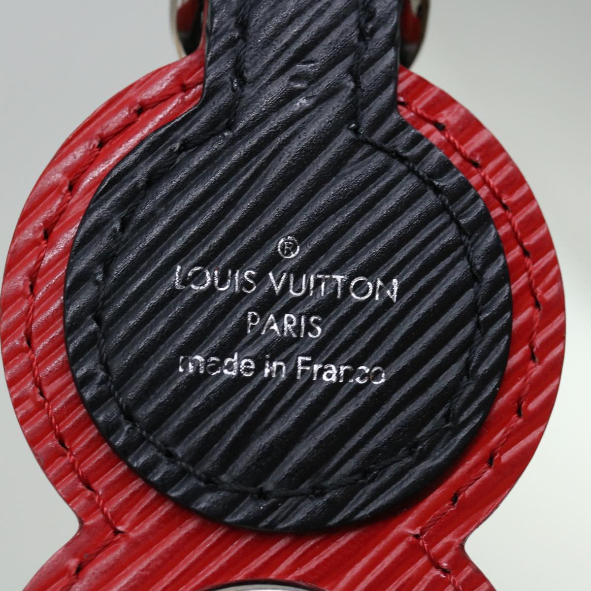 LOUIS VUITTON Epi Shoulder Strap 27.2"" Red Black J02394 LV Auth 69190