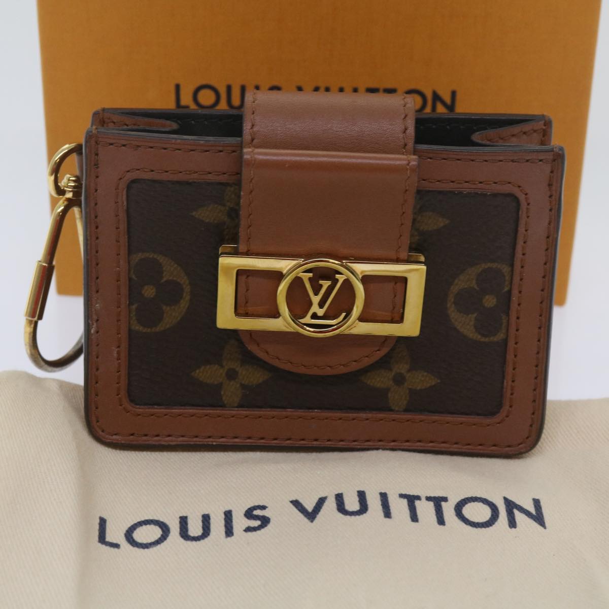 LOUIS VUITTON Monogram Reverse Dauphine Multi Cult Card Case M68751 Auth 69194A