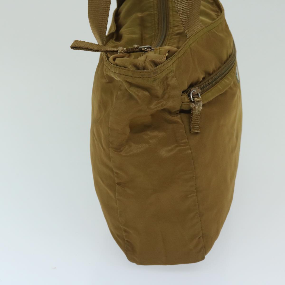 PRADA Shoulder Bag Nylon Khaki Auth 69201