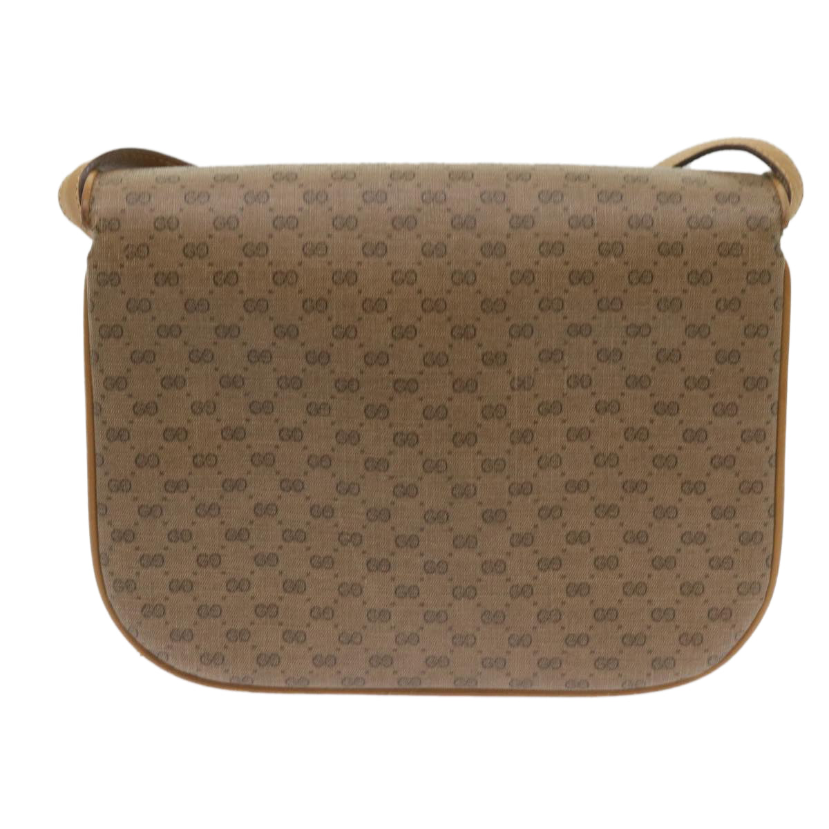 GUCCI Micro GG Supreme Shoulder Bag PVC Beige Auth 69206 - 0