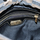 FENDI Pecan Canvas Hand Bag 2way Brown Black Auth 69215-10