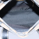 FENDI Pecan Canvas Hand Bag 2way Brown Black Auth 69215-11