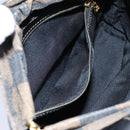 FENDI Pecan Canvas Hand Bag 2way Brown Black Auth 69215-19
