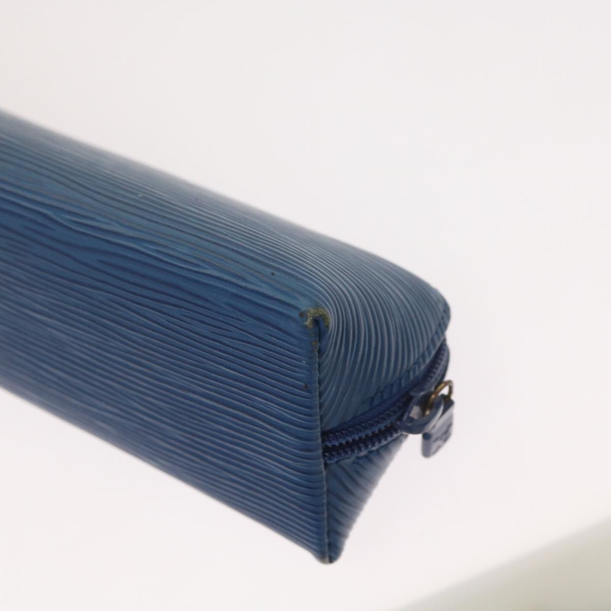 LOUIS VUITTON Epi Trousse Crayons Pen Case Blue M56545 LV Auth 69231