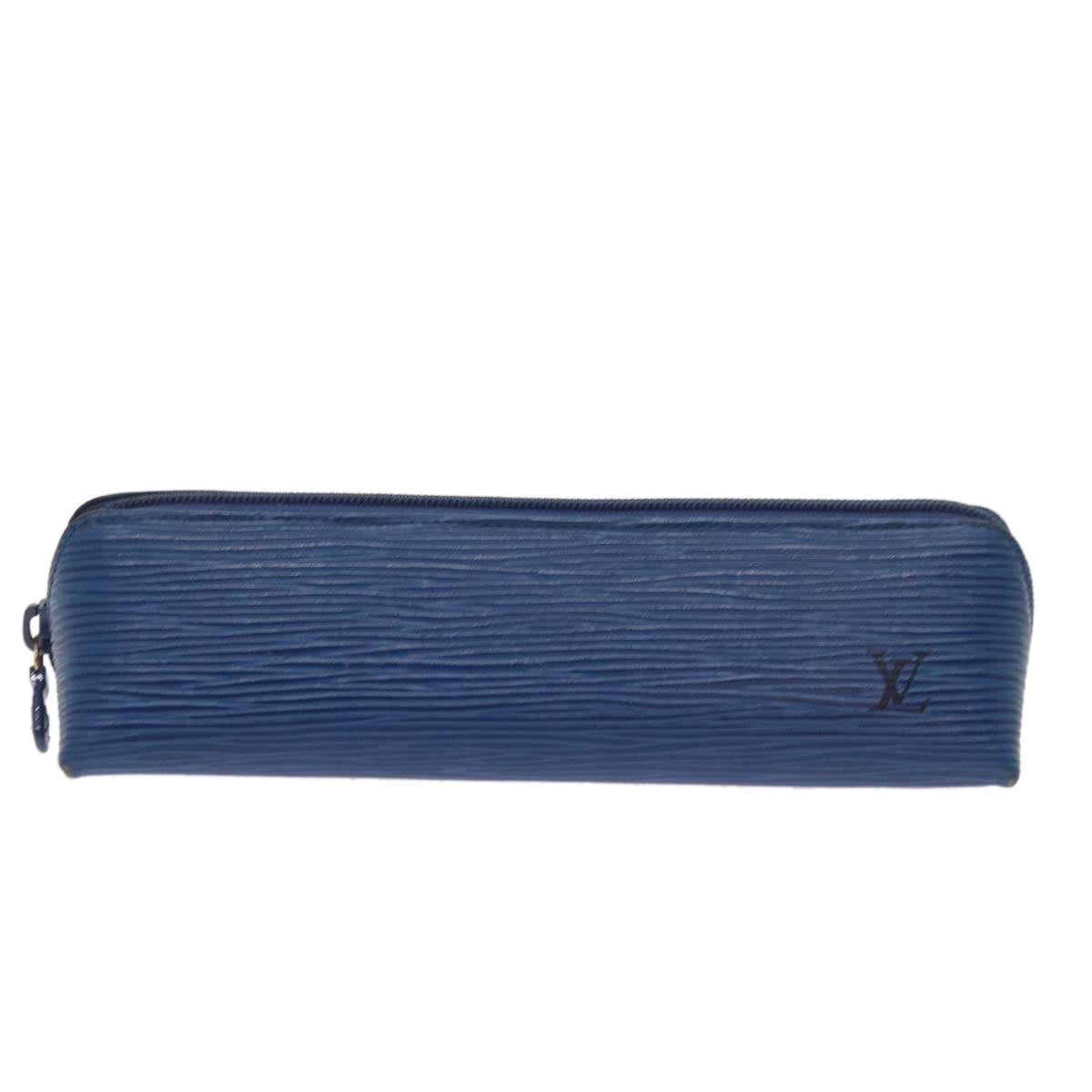 LOUIS VUITTON Epi Trousse Crayons Pen Case Blue M56545 LV Auth 69231