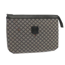 CELINE Macadam Canvas Clutch Bag Navy Auth 69236-1