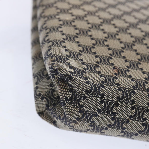 CELINE Macadam Canvas Clutch Bag Navy Auth 69236