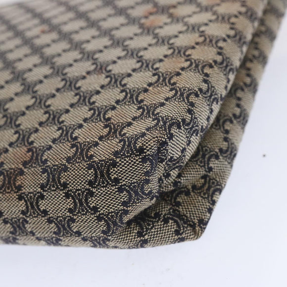 CELINE Macadam Canvas Clutch Bag Navy Auth 69236