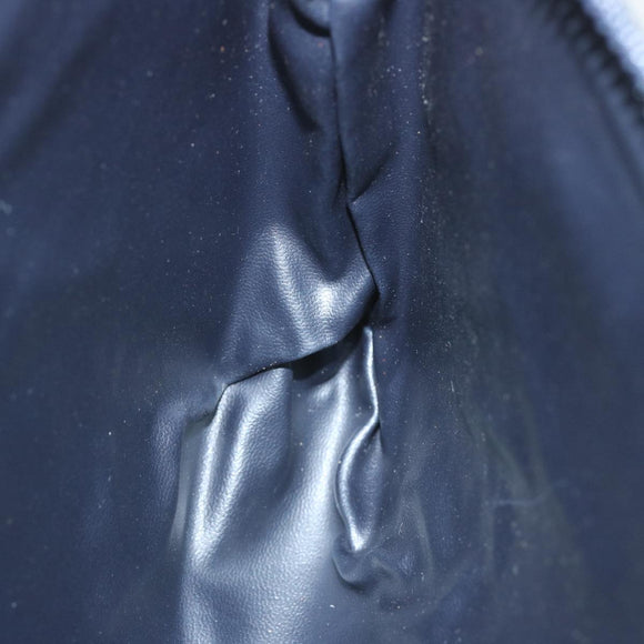 CELINE Macadam Canvas Clutch Bag Navy Auth 69236