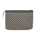 CELINE Macadam Canvas Clutch Bag Navy Auth 69236-2