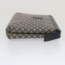 CELINE Macadam Canvas Clutch Bag Navy Auth 69236-3