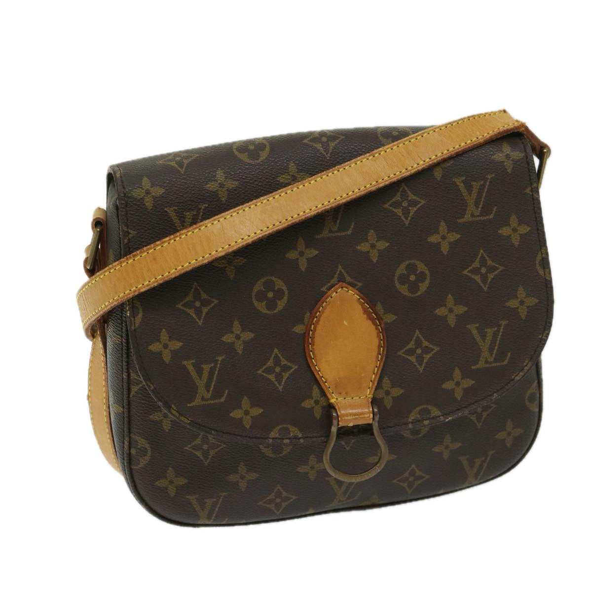 LOUIS VUITTON Monogram Saint Cloud GM Shoulder Bag M51242 LV Auth 69245