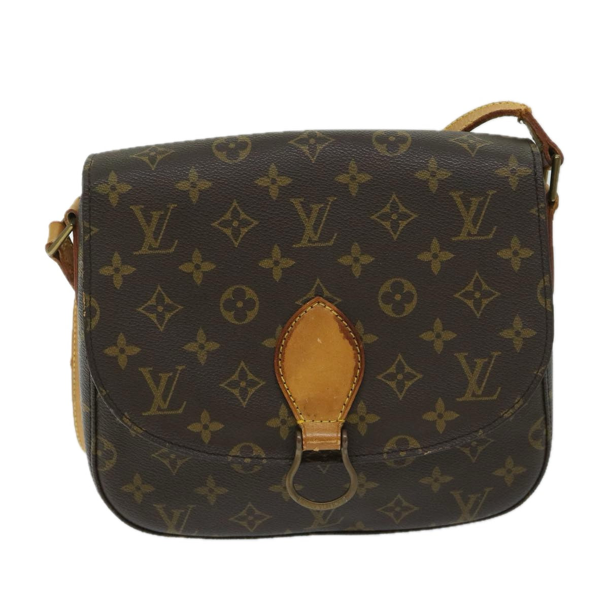 LOUIS VUITTON Monogram Saint Cloud GM Shoulder Bag M51242 LV Auth 69245