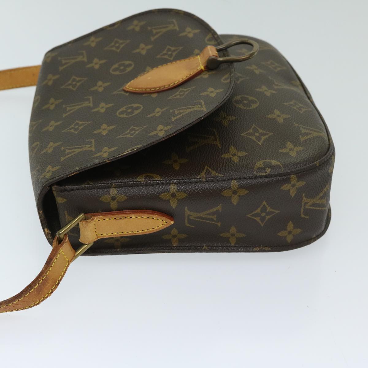 LOUIS VUITTON Monogram Saint Cloud GM Shoulder Bag M51242 LV Auth 69245