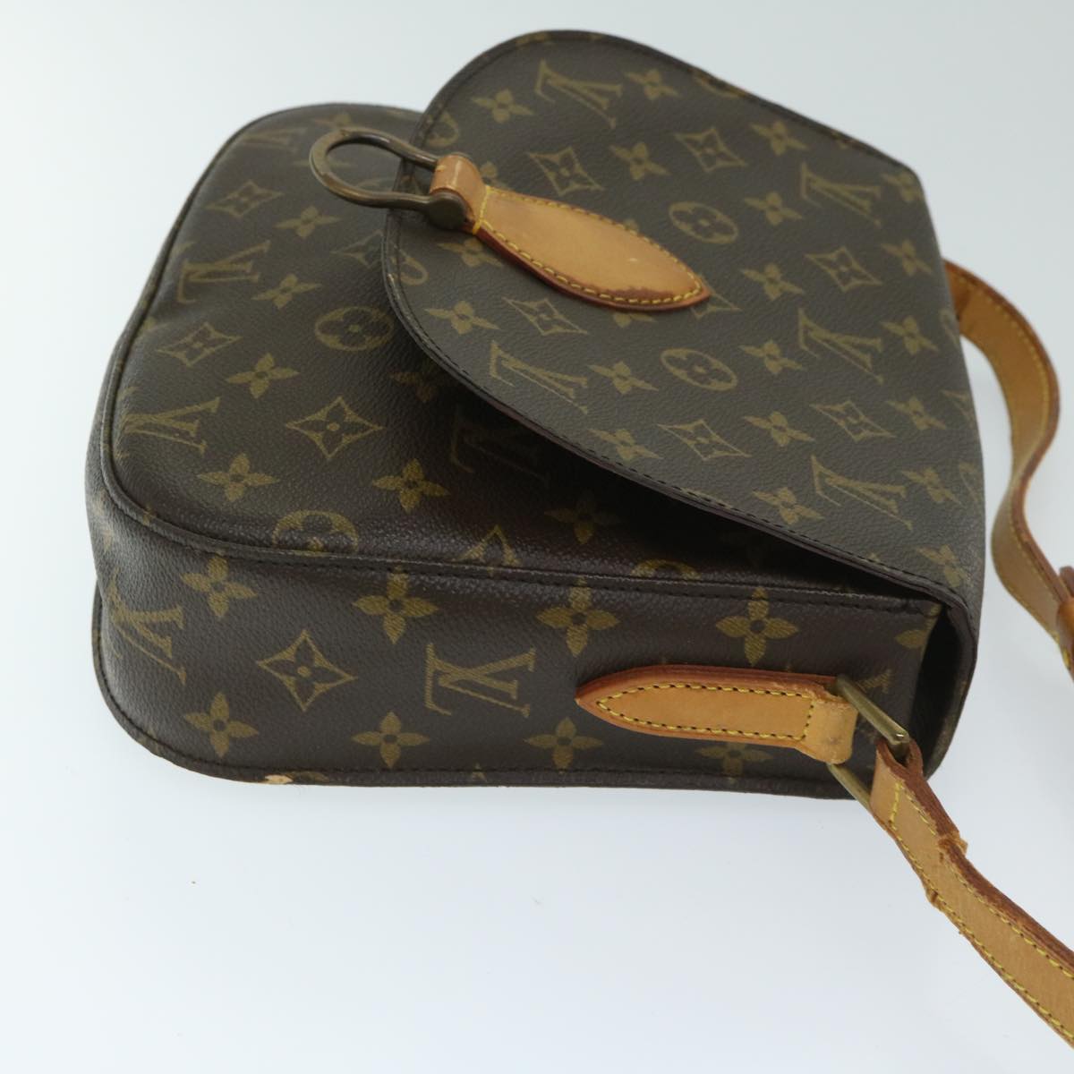 LOUIS VUITTON Monogram Saint Cloud GM Shoulder Bag M51242 LV Auth 69245