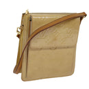 LOUIS VUITTON Monogram Vernis Motto Accessory Pouch Beige M91136 LV Auth 69248-1