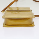 LOUIS VUITTON Monogram Vernis Motto Accessory Pouch Beige M91136 LV Auth 69248-6