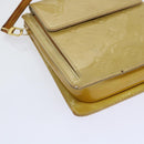 LOUIS VUITTON Monogram Vernis Motto Accessory Pouch Beige M91136 LV Auth 69248-16