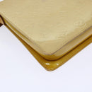 LOUIS VUITTON Monogram Vernis Motto Accessory Pouch Beige M91136 LV Auth 69248-18