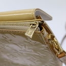 LOUIS VUITTON Monogram Vernis Motto Accessory Pouch Beige M91136 LV Auth 69248-19