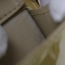 LOUIS VUITTON Monogram Vernis Motto Accessory Pouch Beige M91136 LV Auth 69248-12