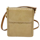 LOUIS VUITTON Monogram Vernis Motto Accessory Pouch Beige M91136 LV Auth 69248-13