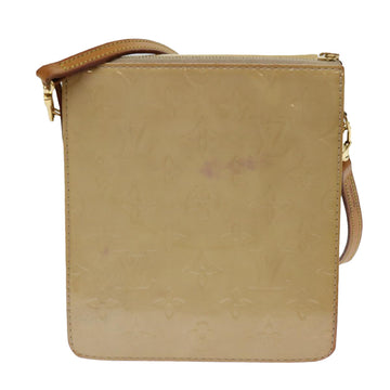 LOUIS VUITTON Monogram Vernis Motto Accessory Pouch Beige M91136 LV Auth 69248 - 0