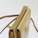 LOUIS VUITTON Monogram Vernis Motto Accessory Pouch Beige M91136 LV Auth 69248-7