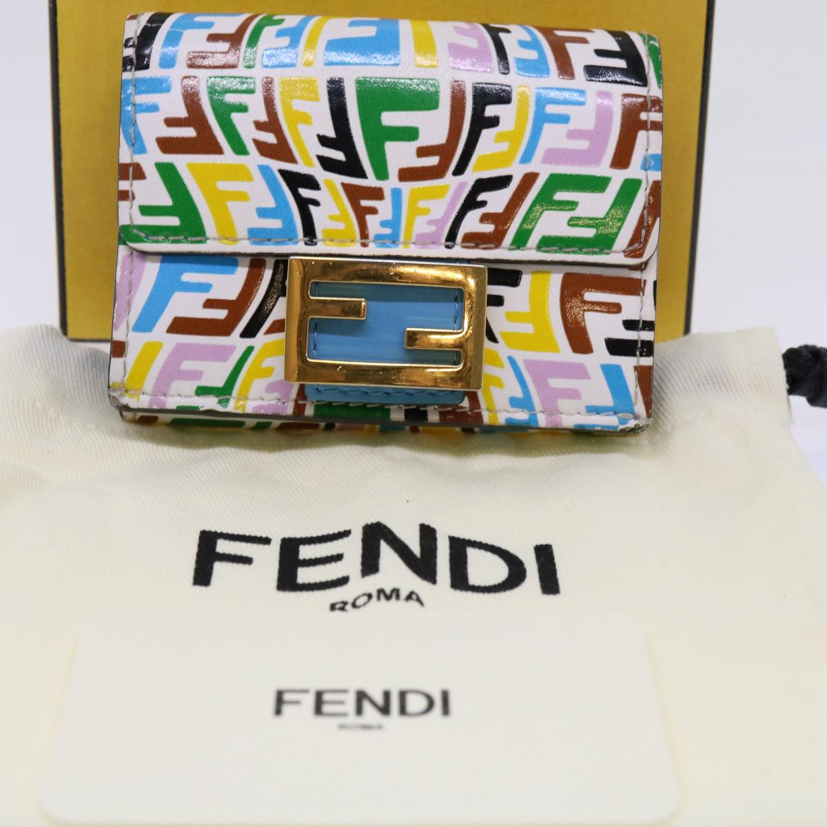 FENDI FF Vertigo Mamma Wallet Multicolor Auth 69261