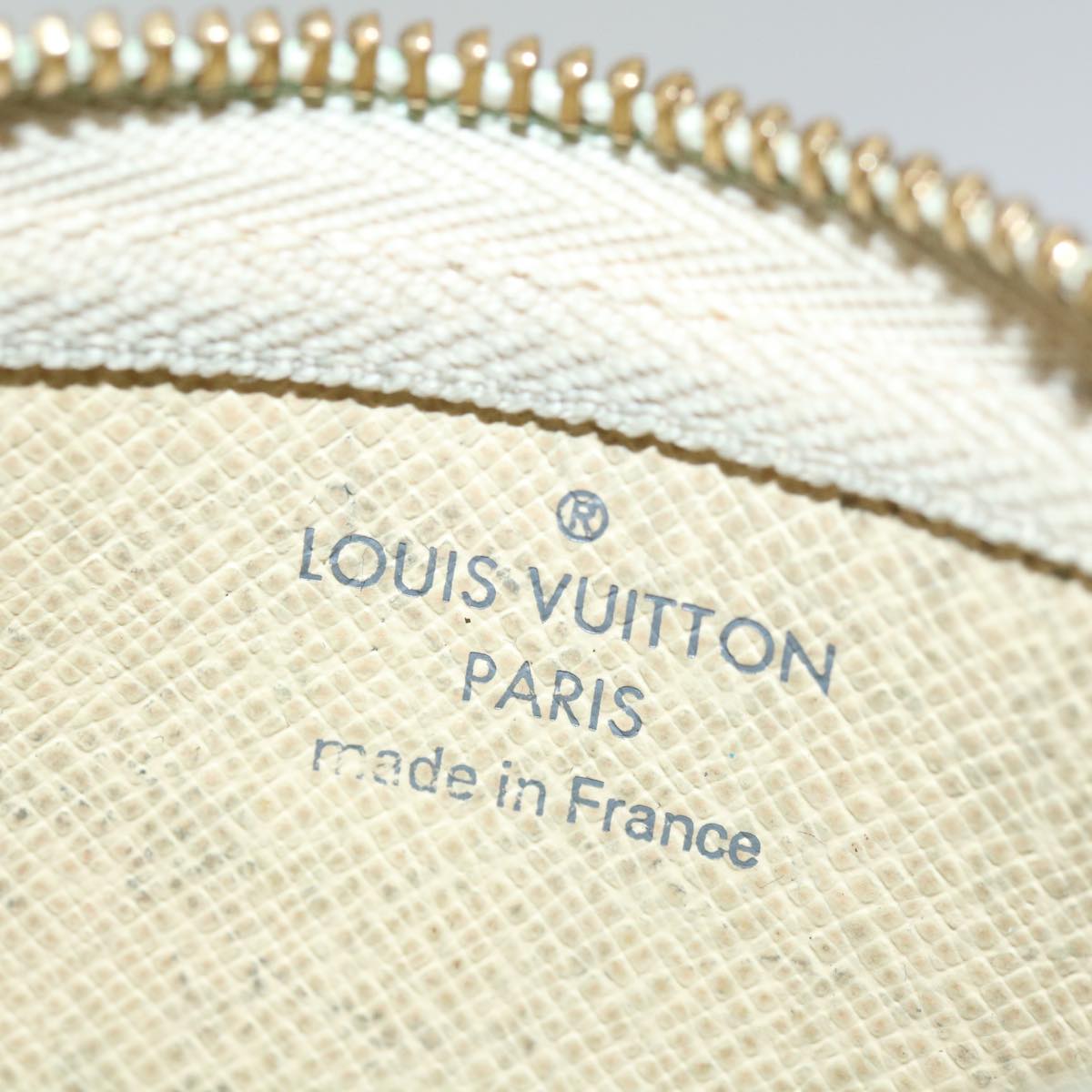 LOUIS VUITTON Damier Azur Pochette Cles Coin Purse N62659 LV Auth 69263