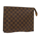 LOUIS VUITTON Damier Ebene Poche Toilette 26 Pouch N47543 LV Auth 69267-1