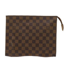 LOUIS VUITTON Damier Ebene Poche Toilette 26 Pouch N47543 LV Auth 69267-13