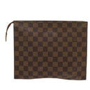 LOUIS VUITTON Damier Ebene Poche Toilette 26 Pouch N47543 LV Auth 69267-2