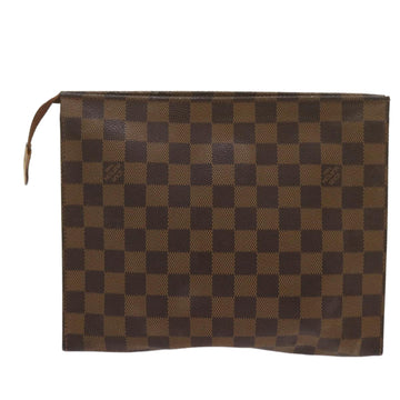 LOUIS VUITTON Damier Ebene Poche Toilette 26 Pouch N47543 LV Auth 69267 - 0