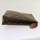 LOUIS VUITTON Damier Ebene Poche Toilette 26 Pouch N47543 LV Auth 69267-3