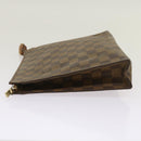 LOUIS VUITTON Damier Ebene Poche Toilette 26 Pouch N47543 LV Auth 69267-4