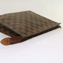 LOUIS VUITTON Damier Ebene Poche Toilette 26 Pouch N47543 LV Auth 69267-5