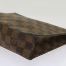 LOUIS VUITTON Damier Ebene Poche Toilette 26 Pouch N47543 LV Auth 69267-7