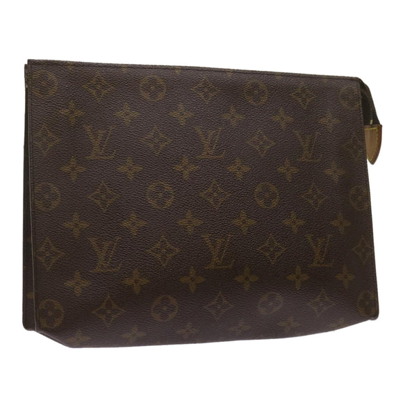 LOUIS VUITTON Monogram Poche Toilette 26 Pouch M47542 LV Auth 69268