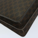 CELINE Macadam Canvas Hand Bag PVC Brown Auth 69272-16