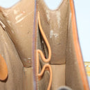 CELINE Macadam Canvas Hand Bag PVC Brown Auth 69272-19