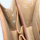 CELINE Macadam Canvas Hand Bag PVC Brown Auth 69272-20