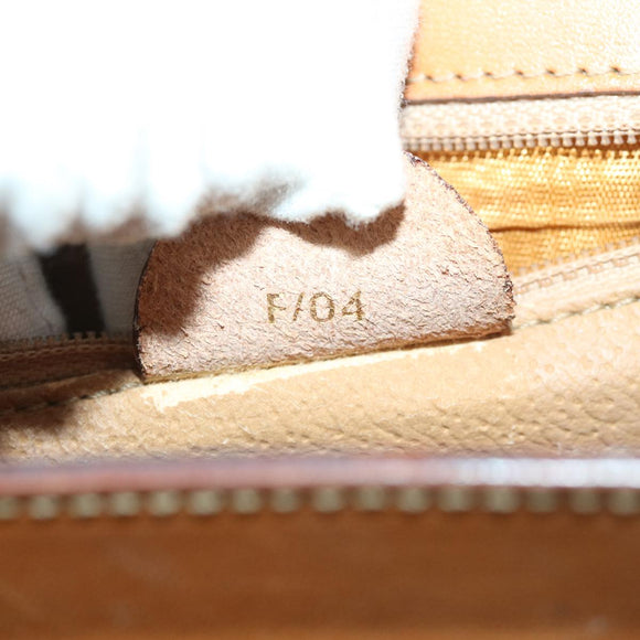 CELINE Macadam Canvas Hand Bag PVC Brown Auth 69272