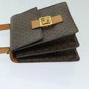 CELINE Macadam Canvas Hand Bag PVC Brown Auth 69272-4