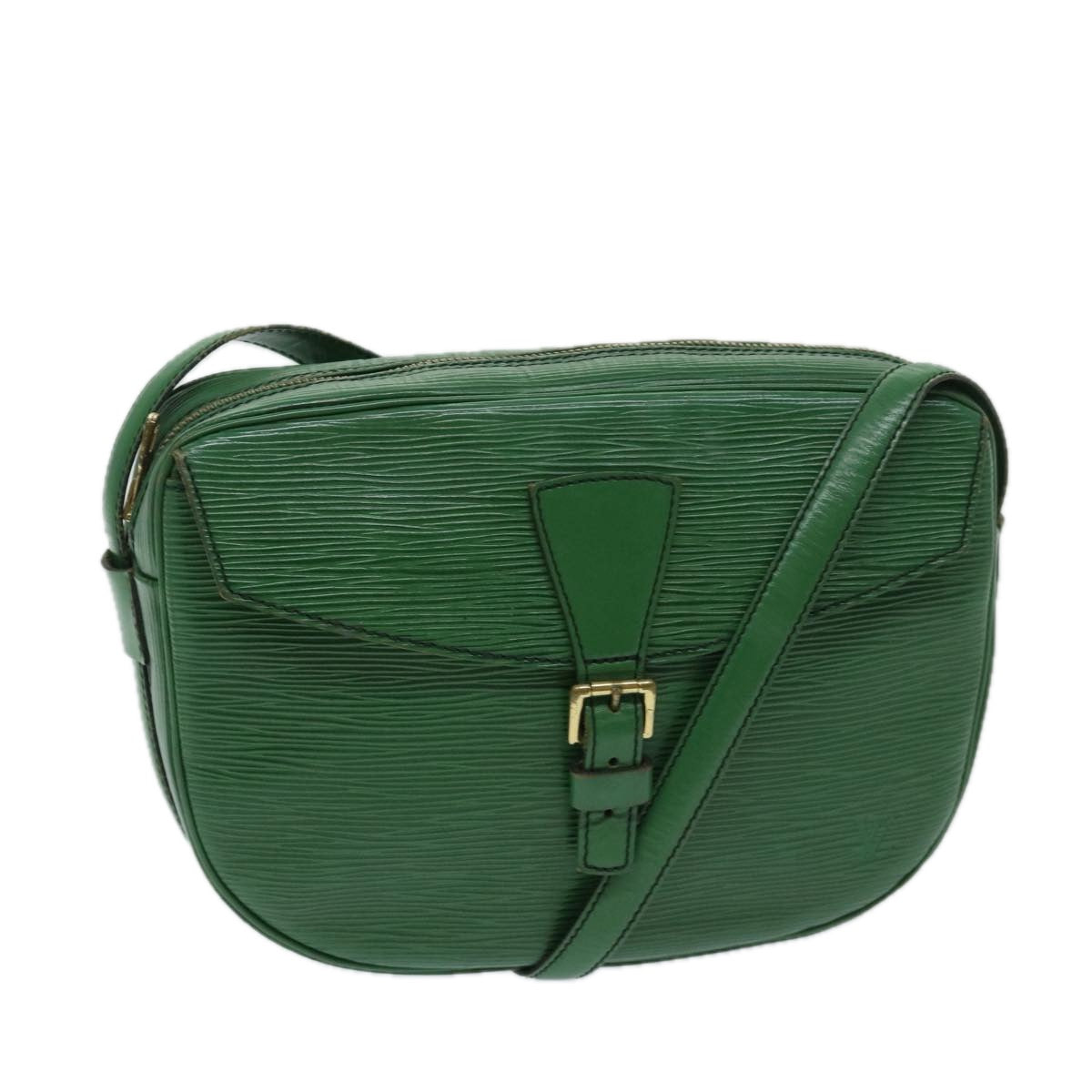 LOUIS VUITTON Epi Jeune Fille MM Shoulder Bag Green M52154 LV Auth 69277